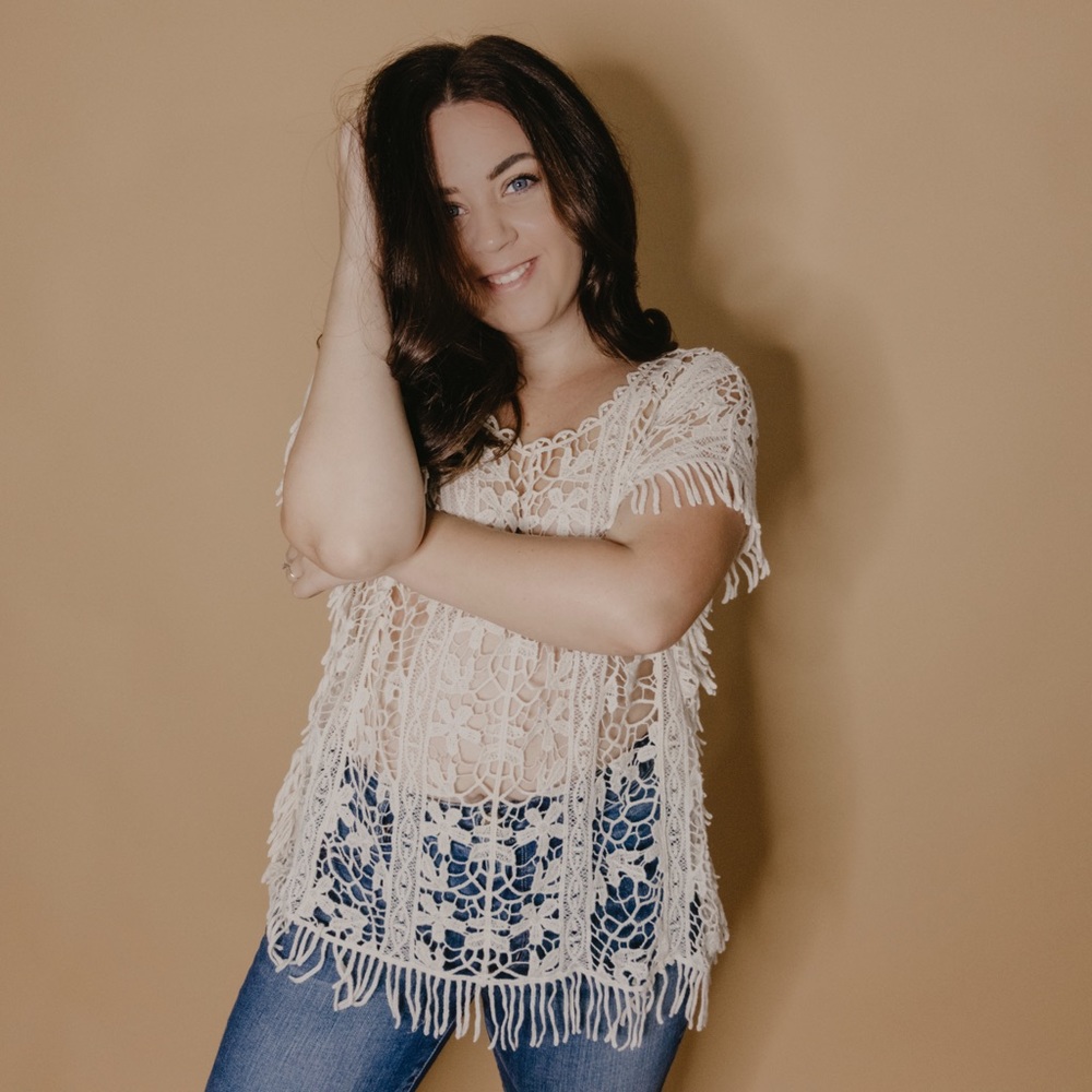 Vintage handmade crochet top